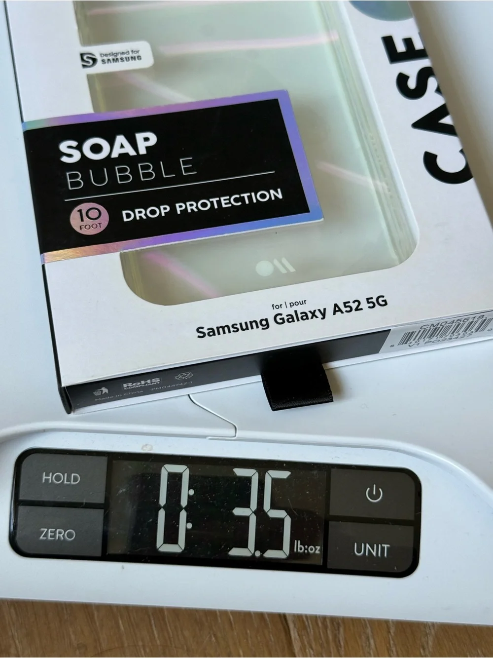 New Case-Mate Soap Bubble Case for Samsung Galaxy A52 5G - Iridescent clear case